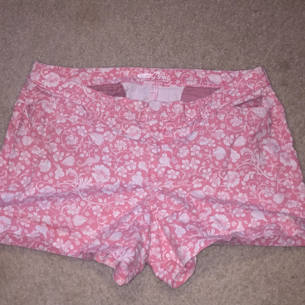 Pink Nautical Pixie Shorts